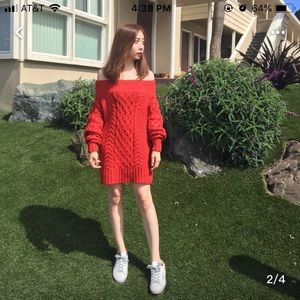 Self-portrait off-shoulder sweater